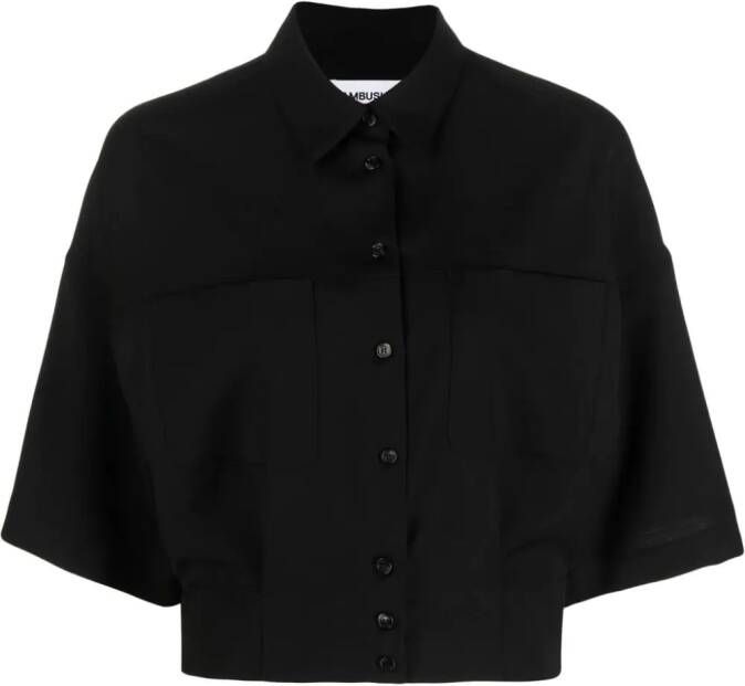 AMBUSH Cropped blouse Zwart