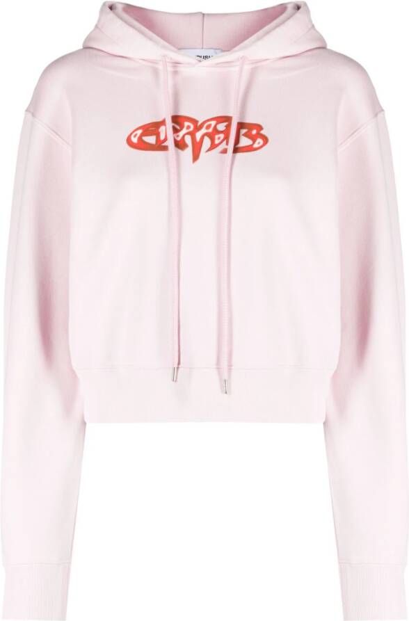 AMBUSH Cropped hoodie Roze