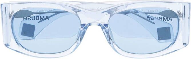 AMBUSH Gaea zonnebril met doorzichtig montuur Blauw