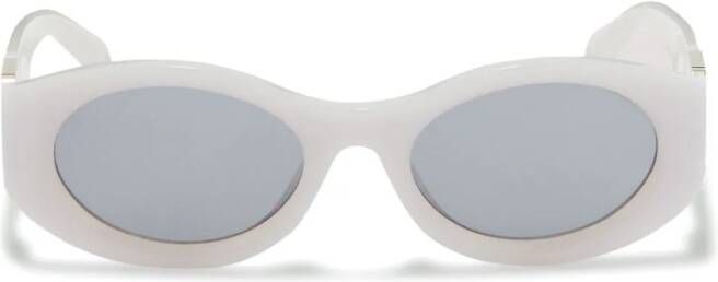 AMBUSH Gogelen zonnebril met ovaal montuur Blauw
