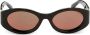 AMBUSH Gogelen zonnebril met ovaal montuur Zwart - Thumbnail 1