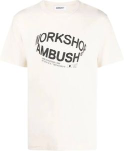 AMBUSH T-shirt met grafische print Beige