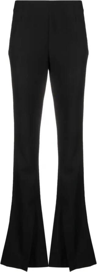 AMBUSH high-waisted wool split trousers Zwart
