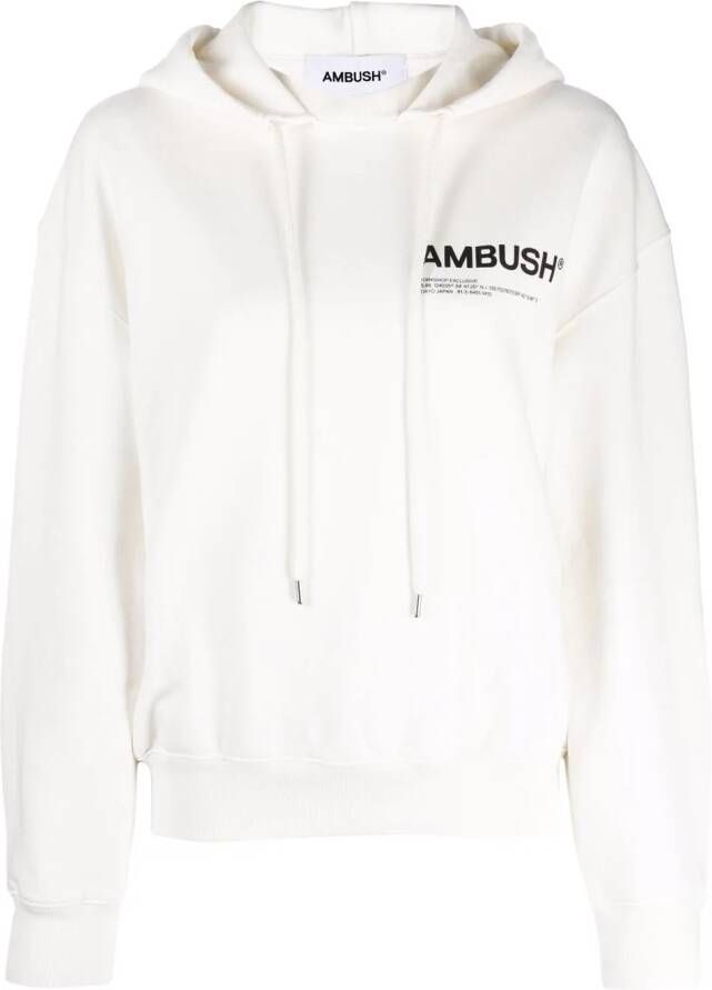 AMBUSH Hoodie met logoprint Wit