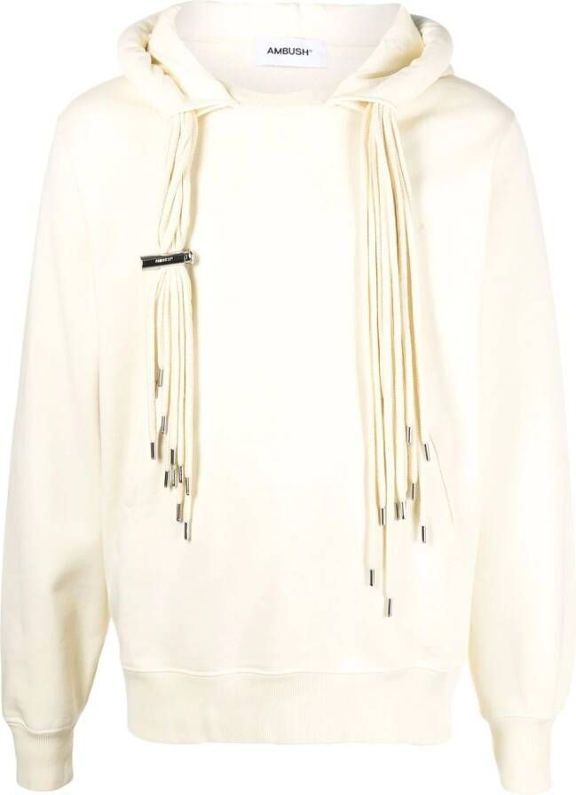 AMBUSH Hoodie met meerdere koorden Beige