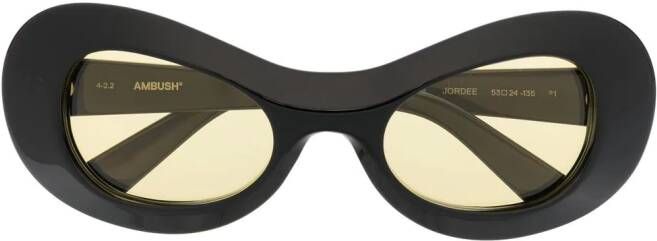 AMBUSH Jordee zonnebril met rond montuur Zwart