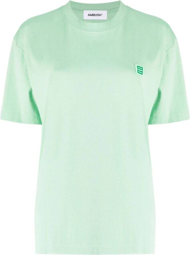 AMBUSH T-shirt met monogrampatch Groen