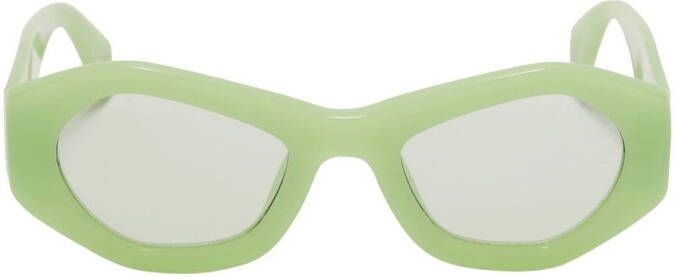 Ambush Geometrische groene zonnebril met gedurfd ontwerp Green Unisex