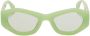 Ambush Geometrische groene zonnebril met gedurfd ontwerp Green Unisex - Thumbnail 1