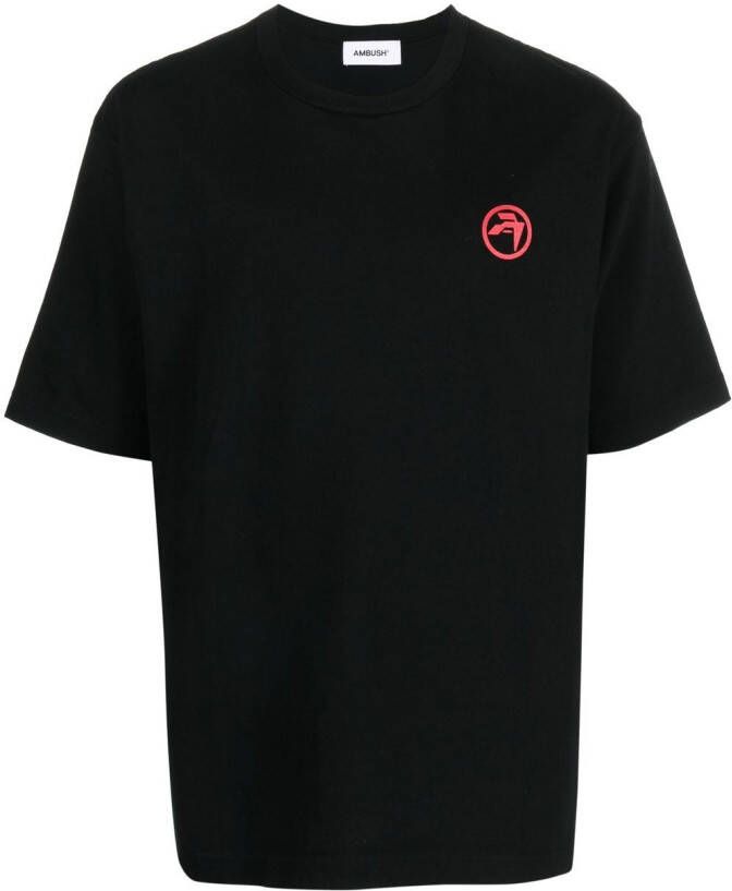 AMBUSH T-shirt met tekst Zwart