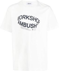 AMBUSH T-shirt met logoprint Wit