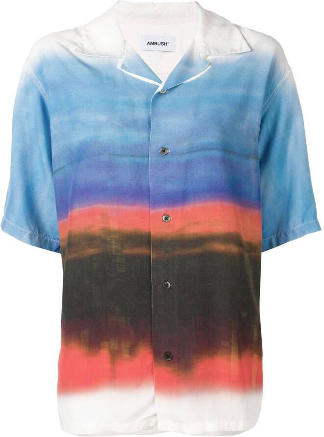 AMBUSH Shirt met Hawaii print Blauw