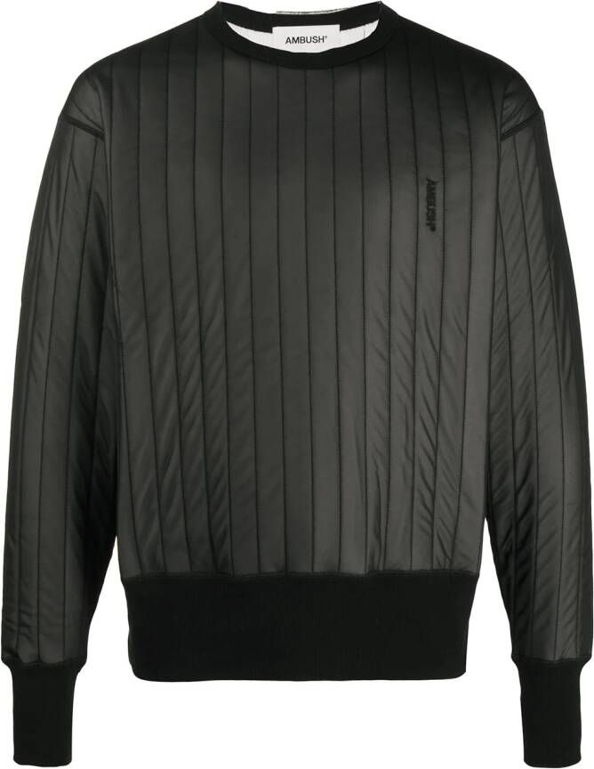 AMBUSH Sweater met geborduurd logo Zwart