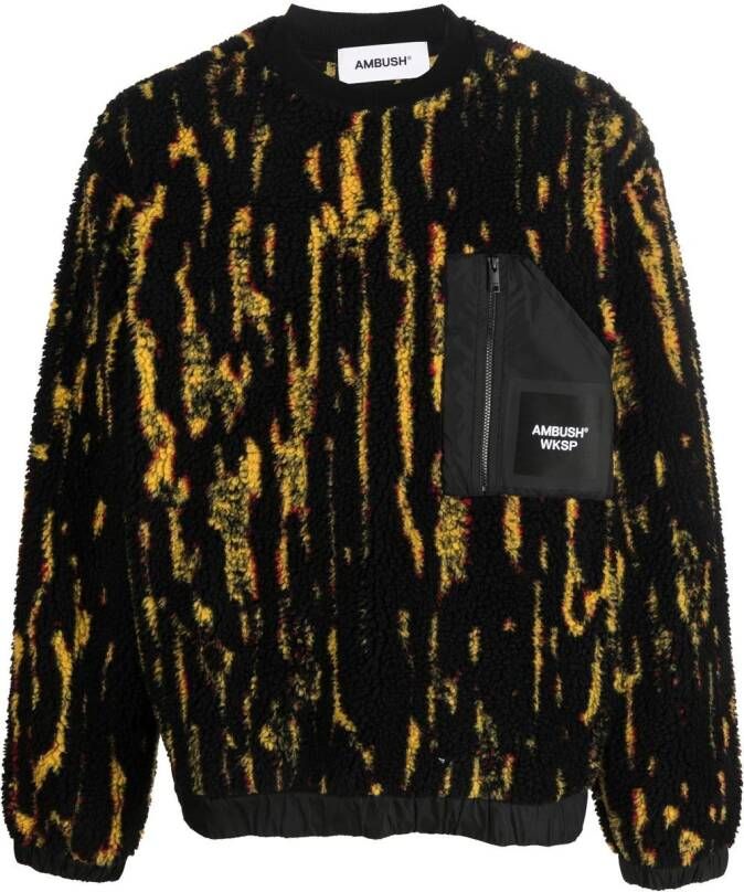 AMBUSH Sweater met jacquard Zwart