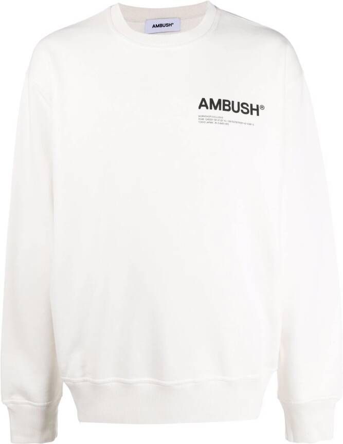 AMBUSH Sweater met logo Wit
