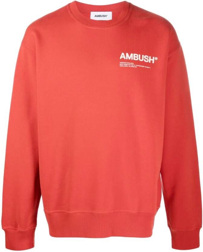 AMBUSH Sweater met logoprint Rood