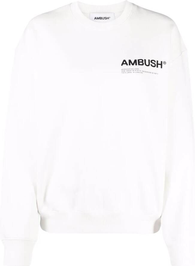 AMBUSH Sweater met logoprint Wit