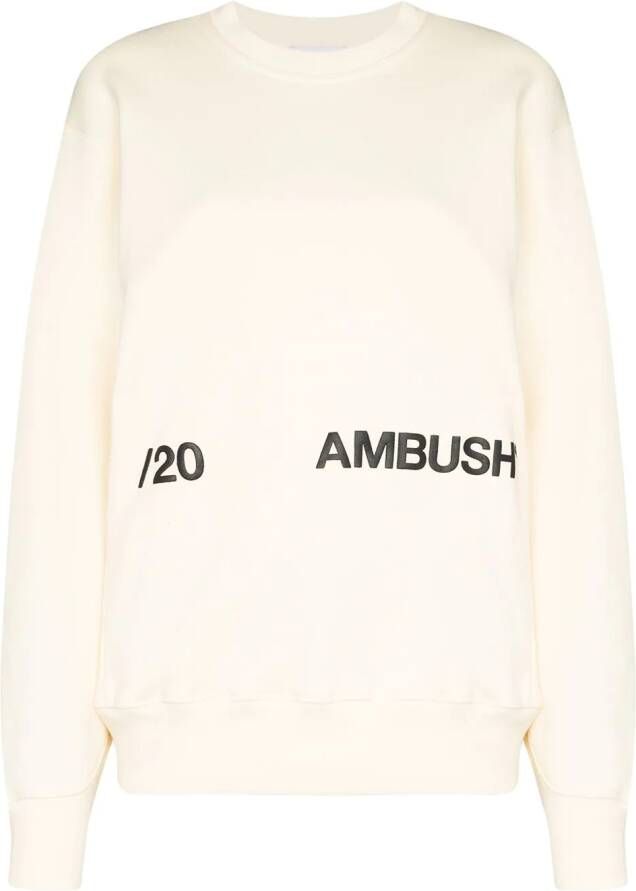 AMBUSH Sweater met logoprint Wit