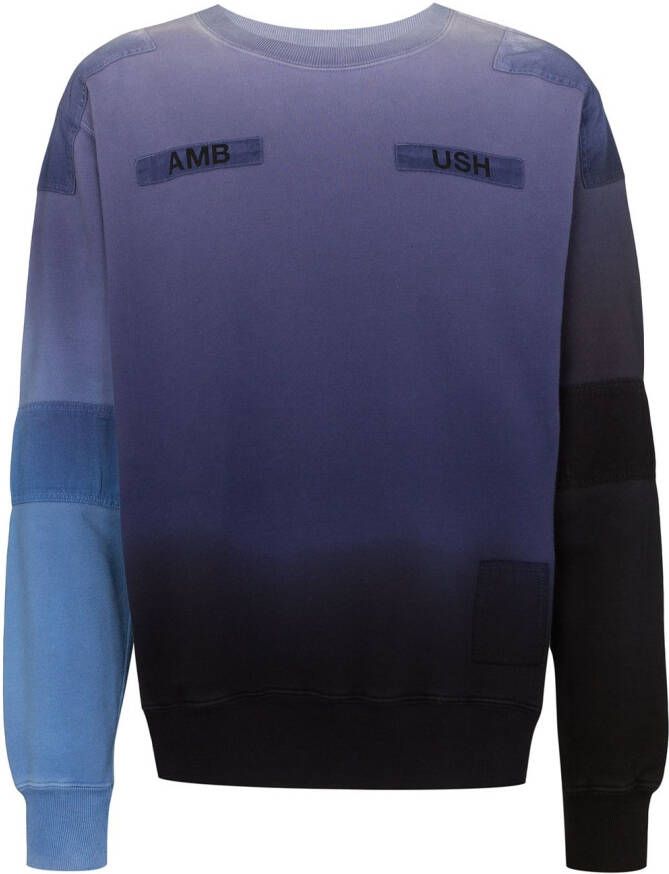 AMBUSH Sweater met tie-dye print Blauw
