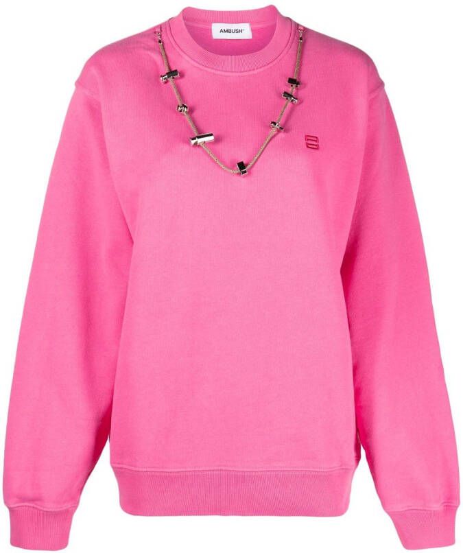 AMBUSH Sweater met trekkoord Roze