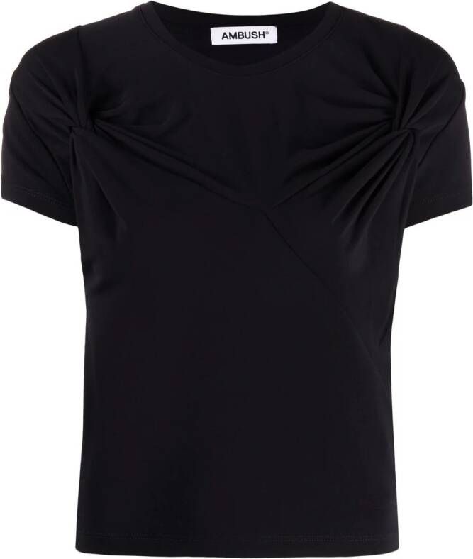 AMBUSH T-shirt met gedraaid detail Zwart