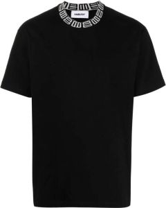 AMBUSH T-shirt met geribbelde kraag Zwart