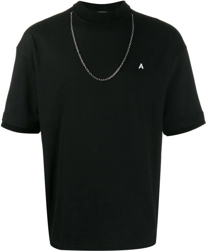 AMBUSH T-shirt met halsketting Zwart