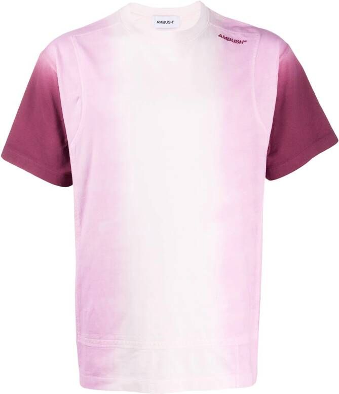 AMBUSH T-shirt met kleurverloop Roze