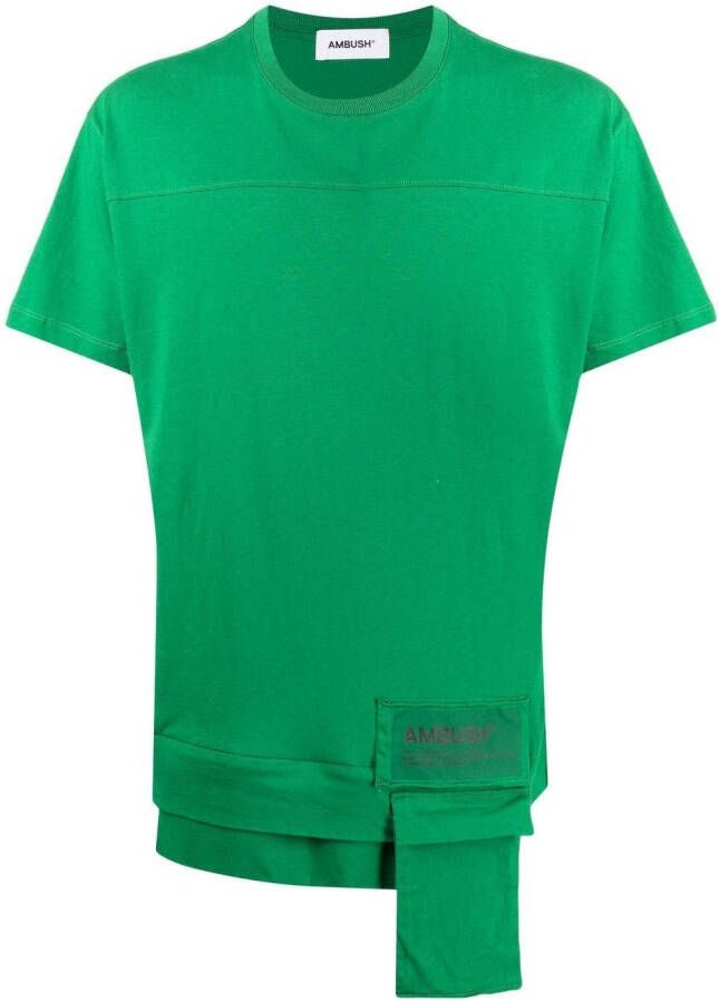 AMBUSH T-shirt met logopatch AMAZON SEA FOAM