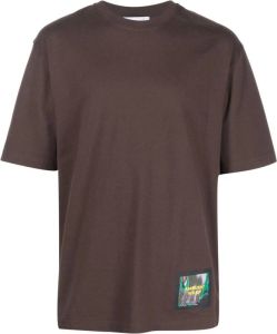AMBUSH T-shirt met logopatch Bruin