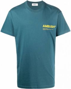AMBUSH T-shirt met logoprint Blauw