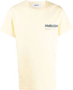 AMBUSH T-shirt met logoprint Geel