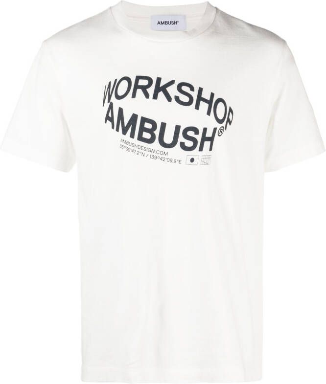 AMBUSH T-shirt met logo Wit