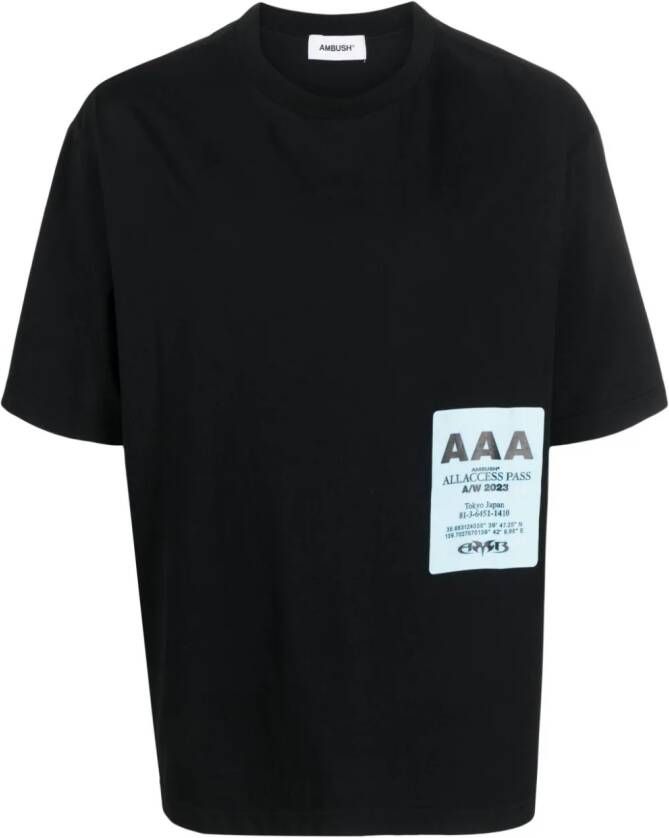 AMBUSH T-shirt met print Zwart