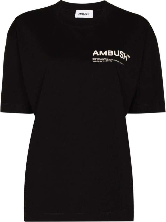 AMBUSH T-shirt met ronde hals Zwart