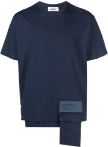 AMBUSH T-shirt met zak MOOD INDIGO CHINA BLUE