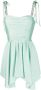 Amen Asymmetrische mini-jurk Groen - Thumbnail 1