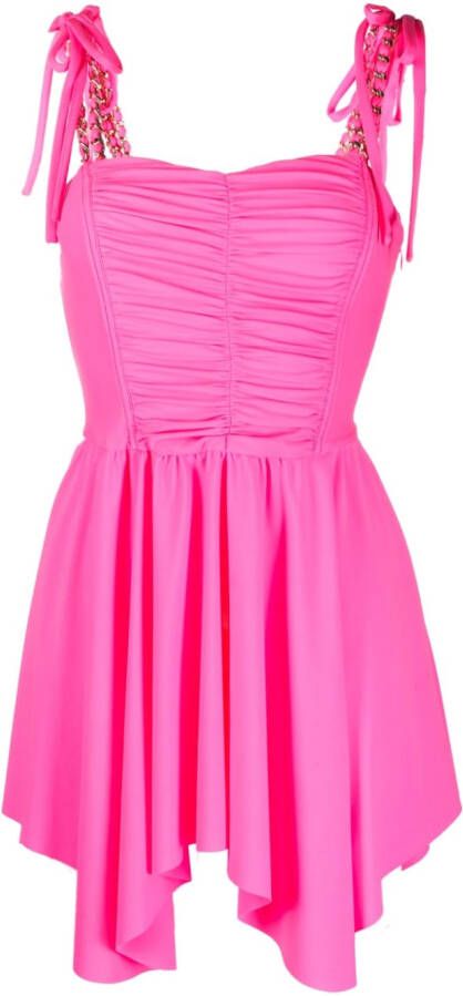 Amen Asymmetrische mini-jurk Roze