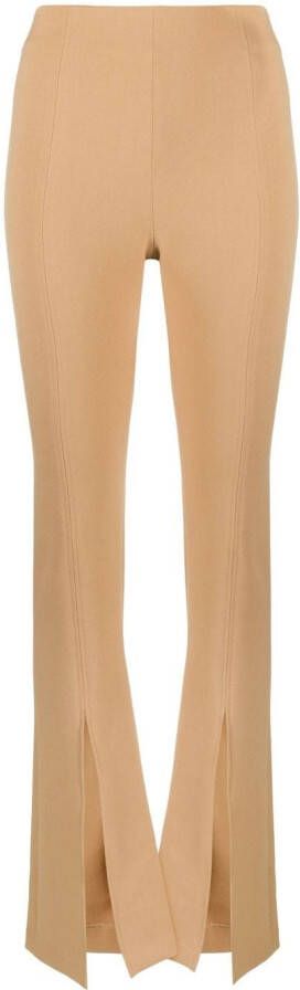 Amen Blouse met ruches Beige