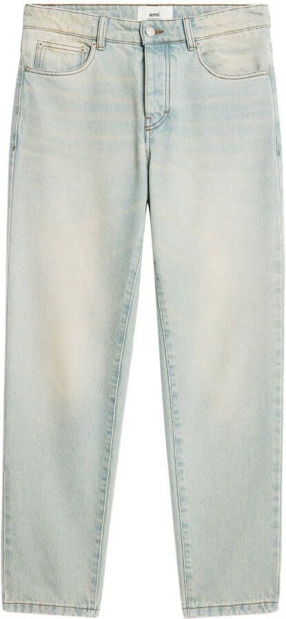 Ami Paris Lichtgewassen jeans met knoopsluiting Blue Heren