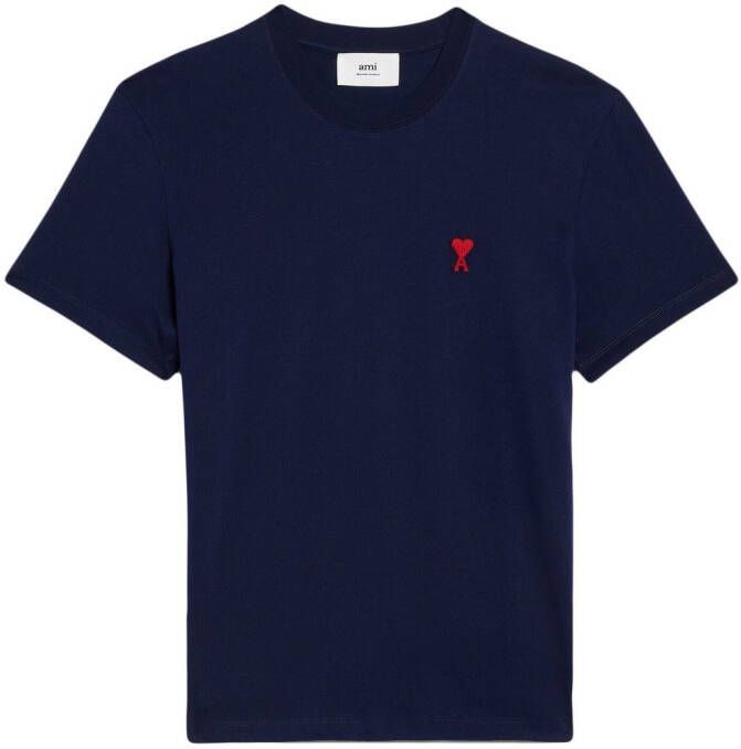 AMI Paris Katoenen T-shirt Blauw
