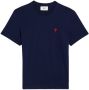 AMI Paris Katoenen T-shirt Blauw - Thumbnail 1