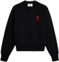Ami Paris Zwart Logo Sweatshirt Black Heren - Thumbnail 1