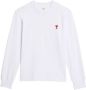 AMI Paris T-shirt van biologisch katoen Wit - Thumbnail 1