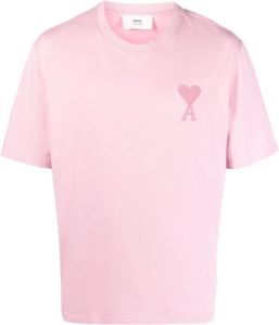 AMI Paris Ami de Coeur T-shirt Roze