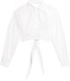 AMI Paris Blouse met gestrikte voorkant Wit - Thumbnail 1