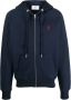 Ami Paris Blauwe Zip-Through Hoodie voor Heren Blue Heren - Thumbnail 1