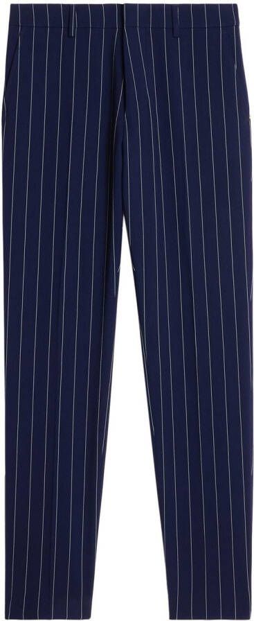 AMI Paris Broek met krijtstreep Blauw
