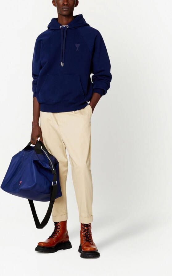 AMI Paris Broek met verlaagd kruis Beige