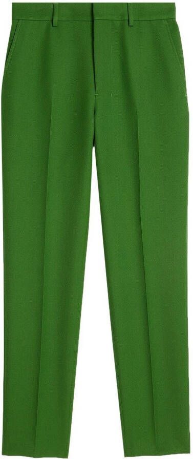 AMI Paris Broek van scheerwol Groen